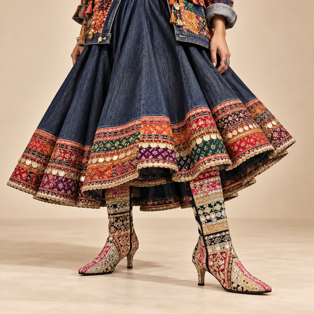 Zardozi Boots